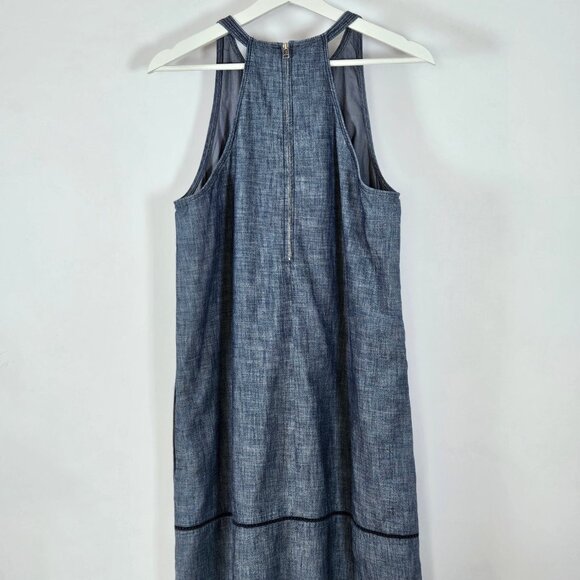 GAP A-Line Denim Dress With Cut Out Details - Picture 3 of 7